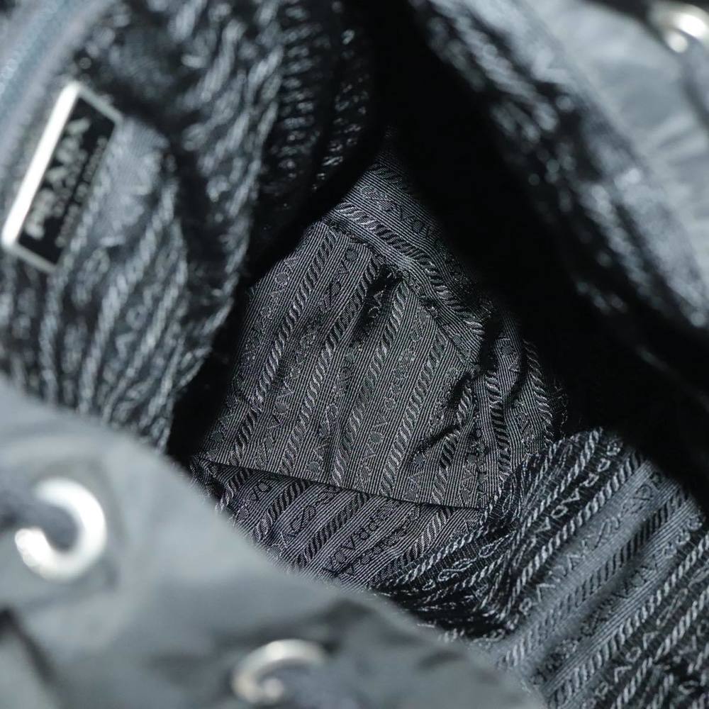 PRADA Backpack Nylon Black Silver Auth ep6168 - Picture 11 of 16